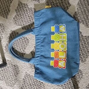 Limited Edition Hawaii Eggs 'n Things Bought From Waikiki Mini Tote Bag Denim
